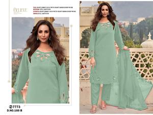 Excelente calidad, trajes exclusivamente paquistaníes, colección de ropa festiva y de fiesta disponible al mejor precio - Product Image 2