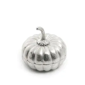 กล่องอลูมิเนียมหวานหรูหราทรงกลมที่มีดีไซน์ฟักทองระดับพรีเมี่ยมเหมาะสำหรับใช้ในโรงแรมในงานแต่งงานและที่โชว์ช็อคโกแลต - Product Image 3