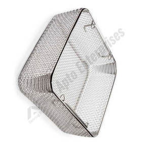 Panier de drainage en maille métallique, plateau pour instruments chirurgicaux, paniers en métal pour instruments médicaux, 350x230x80mm, acier inoxydable, plateau personnalisé - Product Image 3