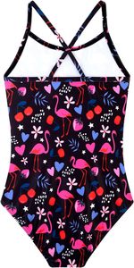 Maillots de bain une pièce pour filles UPF 50 + pour l'été Maillot de bain de plage à séchage rapide Maillot de course à bretelles croisées pour 2 à 10 ans - Product Image 6