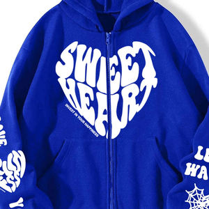 Sudaderas con Capucha Antiarrugas Unisex con Estampado Puff, Ropa Casual de Primera Calidad, Últimos Diseños, Cierre de Cremallera, 100% Algodón, Gran Venta - Product Image 4