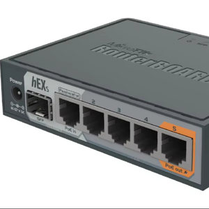 MikroTik hEX S <b>Router</b>, RB760IGS, 5x RJ45 1000Mb/s, 1x SFP, 1x USB - Product Image 1