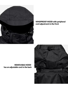 Chaqueta Softshell deportiva de invierno para hombre con cuello con capucha grueso, técnica Lisa transpirable, nueva condición de alta calidad - Product Image 5