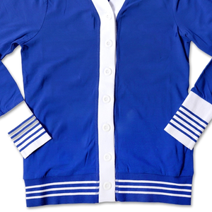 Women's Custom Winter Knitted Cardigan Classical Sorority Embroidery V-Neck Design Casual Style Front Logo-Wholesale OEM ODM - Product Image 1