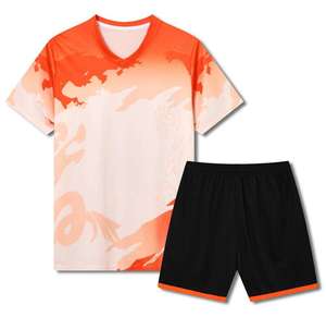Uniforme de Fútbol Personalizado Premium para Hombre, Transpirable, de Secado Rápido, Manga Corta, 100% Poliéster, Duradero, con Degradado de Color - Product Image 3