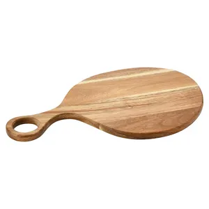 Elegant Design Acacia Wood Cutting Board with Handle Wooden Chopping & Serving Board Wooden Serving Platters at Cheap Price