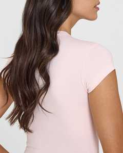 Última camiseta lavada de Ballet Rosa 100% algodón para mujer, camiseta informal ligera y transpirable de diseñador elegante, camiseta de entrenamiento de gimnasio de ajuste relajado - Product Image 4