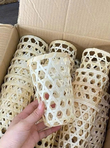 Prix d'usine Porte-gobelet en bambou avec sangle pour le transport de thé à bulles et de boissons - Product Image 6