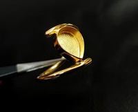 Oferta de Verano: Plata de Ley 925 Auténtica, Bañada en Oro de 18k, Engaste de Bisel, Sin Plomo/Níquel, 7x9mm, Ecológica, Hecha a Mano, Joyería DIY