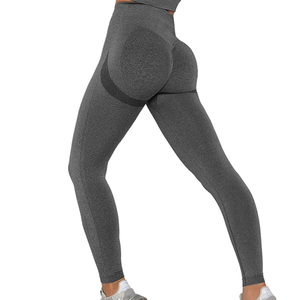 กางเกงเลกกิ้งเอวกลางไร้รอยต่อสำหรับเล่นโยคะของผู้หญิงมีลายพิมพ์แบบกำหนดเอง - Product Image 2