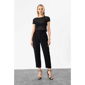 Camiseta Casual de Manga Larga con Tul y Pedrería Brillante, Cuello Redondo, 100% Poliéster - Product Image 2