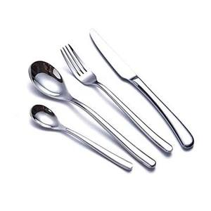 Long plat nouveau Design poignée argent poli nouveau concepteur ensemble de couverts or mat cuillère fourchette couteau ensemble de couverts - Product Image 6