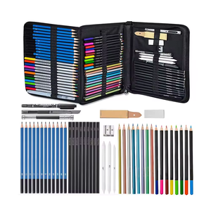 Hot Selling MQ Brand 72 Pcs Assorted Wood Art Set Stationery <strong>Drawing</strong> &amp; Colored Pencils EN71 Certified for Artists - Product Image 5