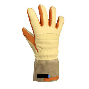 Vente en gros Pompier Pompier Lutte contre l'incendie Protection imperméable Sécurité Cuir Gants de travail Gants ignifuges - Product Image 4