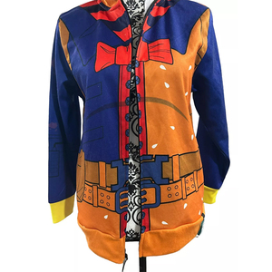 เสื้อมีฮู้ดสำหรับผู้ชายไซส์ใหญ่พิเศษแบบมีซิปรูดพิมพ์ลายได้ตามต้องการ - Product Image 5