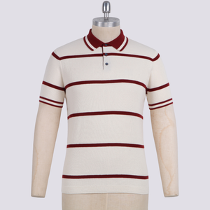 Nuevo Diseño de Camiseta de Cuello Alto para Hombre, Spandex/Poliéster, Jacquard de Punto, Serigrafía, Manga Corta, Venta al por Mayor, Personalizado - Product Image 4