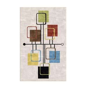 Alfombra de lana de lujo de alta calidad personalizada, pila de bucle de estilo Vintage moderno para la decoración del hogar de la sala de estar - Product Image 1