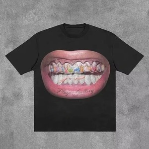 Vente en gros de t-shirts Y2K pour hommes et femmes, t-shirt streetwear surdimensionné à imprimé graphique vintage, fournisseur direct d'usine Fabricant OEM - Product Image 3