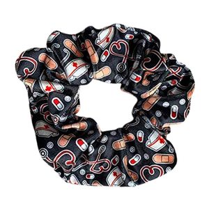 Nurse <b>Scrunchie</b>, Nurse Accessories, Women's Nurse <b>Hair</b> Ties, Nursing Elastics Make Nurses Gift by Vaslcare - Product Image 2