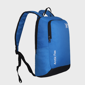 Promotional Arctic Fox Pug Dobby Blue Durable Polyester Zipper Closure Backpack - Product Image 3