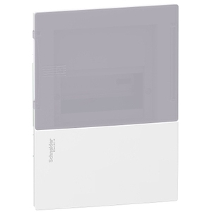 Per SCHNEIDER ELECTRIC Mini Pragma Contenitore Elettronico da Incasso MIP22106T con 1 x 6 Moduli e Porta Traslucida - Product Image 1