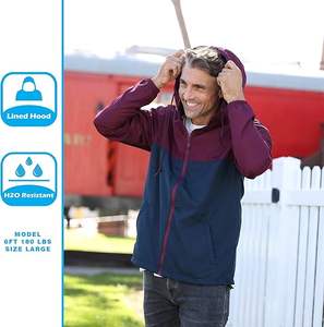 Sudaderas con capucha de nuevo diseño Chaqueta de manga completa de poliéster Chaqueta de correr ligera de alta calidad para hombres con estilo - Product Image 4