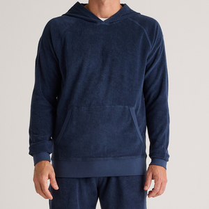 Sweat-shirt à capuche en coton biologique pour hommes Serviette éponge pour hommes Pull à capuche personnalisé avec poche - Product Image 2