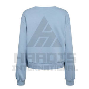 Meilleure vente en gros de sweat-shirt léger en coton pour femmes Offre Spéciale sweat-shirt à manches longues pour femmes - Product Image 3