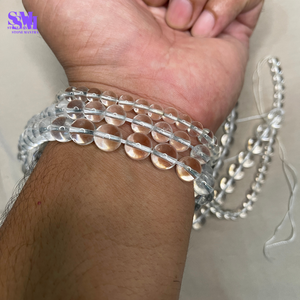 Tự Nhiên Rõ Ràng Thạch Anh <span class=keywords><strong>Aaa</strong></span> 8Mm Hạt Sợi 44-48 Pcs Mỗi Dòng Bán Buôn Đá Quý Hạt Healing Pha Lê Nhà Cung Cấp - Product Image 4