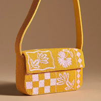 Tas bahu manik-manik multiwarna yang bergaya untuk wanita dengan kombinasi kualitas Premium dan desain manik-manik yang indah dengan busana glowin