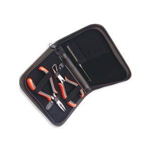 Kit de Pinzas para Extensiones de Cabello con Estuche, Tijeras, Clips, Agujas, Enhebrador de Lazos, Etiqueta Personalizada, Color Rojo Bebé, Herramientas para Extensiones de Cabello - Product Image 2