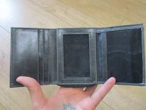 Logo personnalisé Vintage en cuir véritable hommes portefeuille à trois volets LTW-0082 RFID antivol caractéristique courte longueur usage quotidien PC matériel - Product Image 2