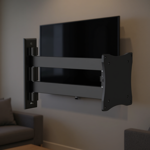 SMALLDUE100 Two-Joint Black <b>TV</b> Monitor <b>Wall</b> <b>Mount</b> VESA 100 X 100 for 15 kg Display <b>Shelves</b> - Product Image 3