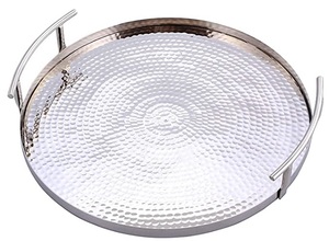 Venta caliente árabe moderno precio al por mayor personalizado metal oro martillado bandeja de diseño directo del fabricante - Product Image 6