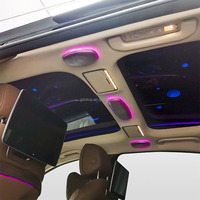 Altavoces de Techo Traseros W222 con Luz Ambiental, Altavoces de Techo con Luz Ambiental LED de 64 Colores para Benz Clase S/E/C/GLC W213 W205 X253