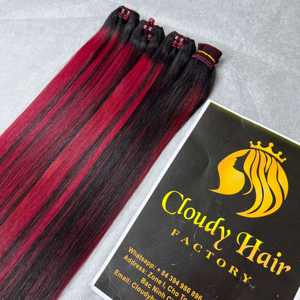 Paquetes de cabello humano natural vietnamita crudo Extensiones de cabello liso de hueso Cabello humano dibujado Doble - Product Image 3