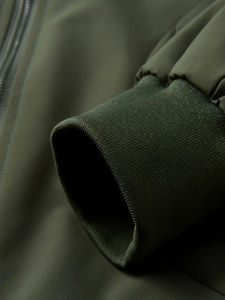 Blouson aviateur noir sur mesure de haute qualité pour hommes Blousons aviateur personnalisables respirant de grande taille pour hommes entretenu par les OEM - Product Image 2