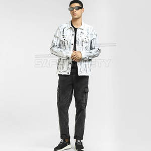 2025 hommes élégant Jean veste tenue décontracté OEM vente en gros de haute qualité hommes coton jean veste à vendre - Product Image 5