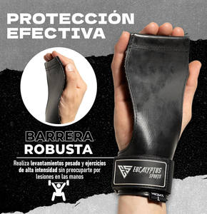 Customizable Hypalon Cross-fit Hand Grips Palm Proteron Gym Bar Hanging Calleras High Quality <b>Chalk</b> Less Gymnastic Hand Grip - Product Image 5