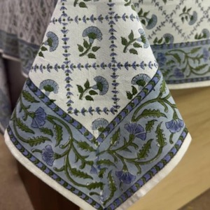 Mantel impreso en bloque personalizado al por mayor | Mantel de algodón para fiesta de flores | Manteles impresos lisos para pedidos al por mayor - Product Image 6