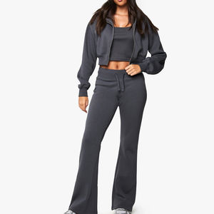 Sudadera Corta con Capucha y Cierre de Cremallera para Mujer, Tejido Suave, Precio Económico para Compradores al por Mayor, Diseño Elegante y de Alta Calidad, Chándal 2026 - Product Image 1