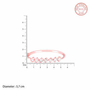 Or rose Zircon Ordre de l'Opulence Mode pour Bracelet Bracelet Élégant pour Femme - Product Image 4