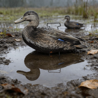Vente en gros de leurres de chasse en forme de canard, personnalisés, en plastique, réalistes, anti-reflets, avec impression UV