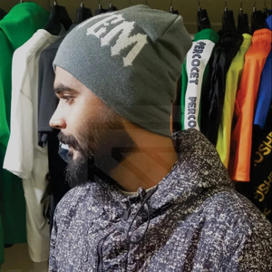 หมวกไหมพรมอะคริลิคถักแบบมีกระดุมติดโลโก้ตามสั่งหมวกชาวประมงหมวกสำหรับฤดูหนาว - Product Image 1