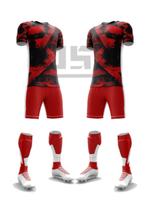 Conjunto de Uniforme de Fútbol, Camiseta y Pantalones Cortos de Alto Rendimiento, Duraderos y Transpirables, 100% Poliéster, Nombre del Equipo Personalizado para Torneos - Product Image 6