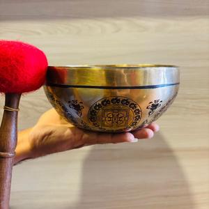 Himalayan Seven Chakra <b>Bronze</b> Sound Healing Bowl Traditional Style Metal Craft for Stress Relief and Chakra Meditation - Product Image 4