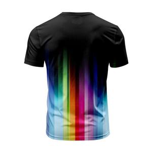 Ropa deportiva informal de talla grande para hombre, camisetas transpirables ajustadas, 100% poliéster con diseño de sublimación de patrón de Venta caliente - Product Image 4