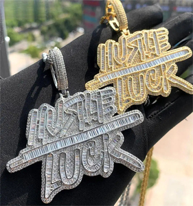 Colgante de Diamante Cultivado en Laboratorio con Corte Redondo, Plata de Ley 925, Estilo Hip Hop, Personalizado, Brillante, Joyería de Rapero - Product Image 1