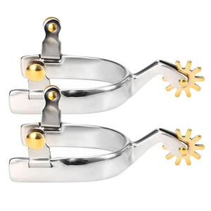 Espuelas de equitación de acero inoxidable de alta calidad personalizables para botas de vaquero Productos de circunferencia equina de calidad - Product Image 1