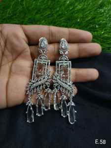 CONJUNTO DE PENDIENTES ESTILO CLÁSICO DE DIAMANTE AMERICANO PARA BODAS CONJUNTO DE PENDIENTES ESTILO CLÁSICO DE MODA PARA MUJER Y NIÑA - Product Image 6